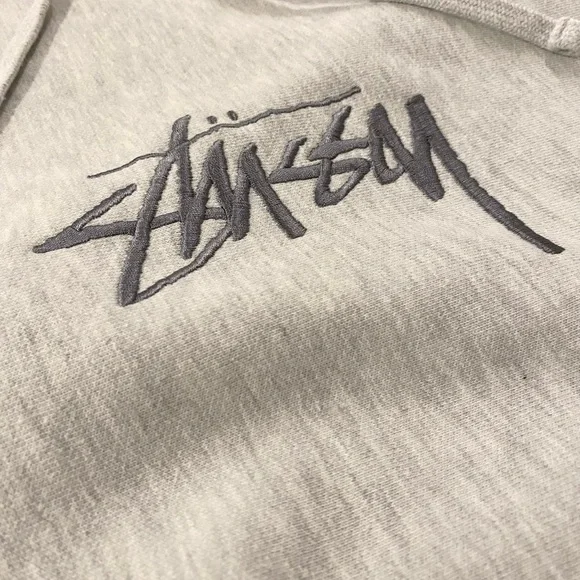 Stussy - Basic Stussy Embroidered Hoodie - Size Large - Picture 6 of 15